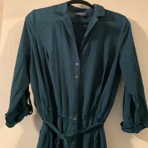 ModCloth emerald green jumpsuit with elbow length sleeves. Excellent condition!